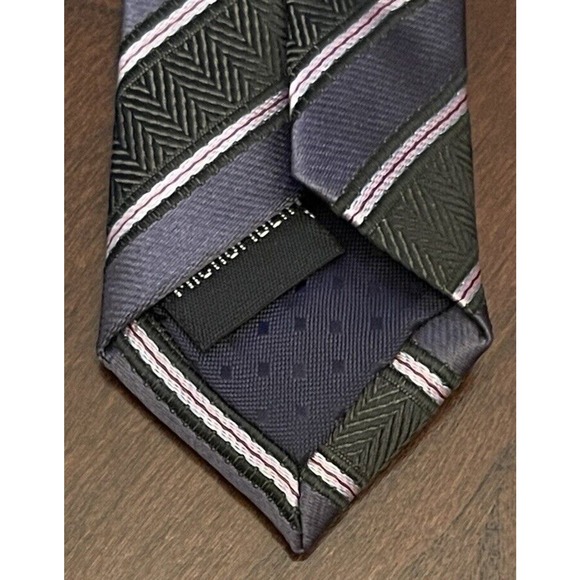 Karako Black Pink 100% Microfiber Men’s Neck Tie - Picture 7 of 9